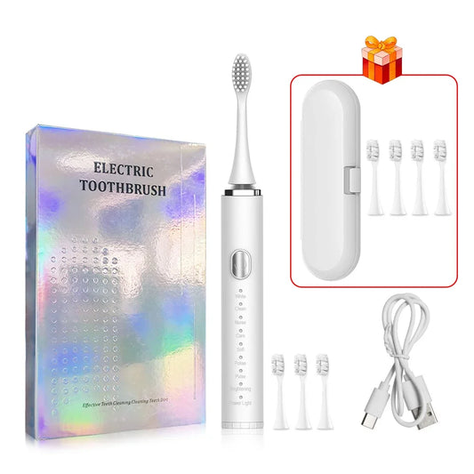 Electric Toothbrush ,Teeth Whitening Rechargeable Electric Toothbrush with Tooth Brush Case